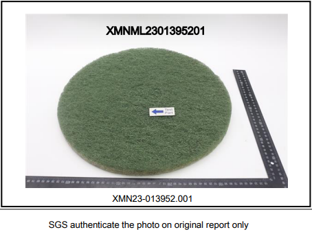 EZshine floor pads comply with California Proposition 65: Total Lead, Cadmium and Phthalate Content, tested by SGS.